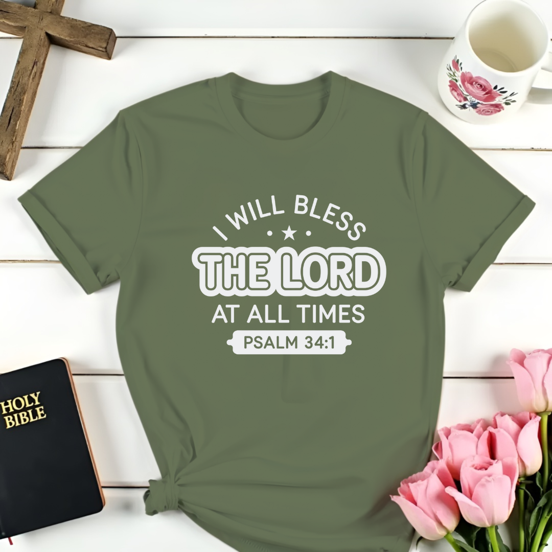 Psalm 34:1 T-Shirt