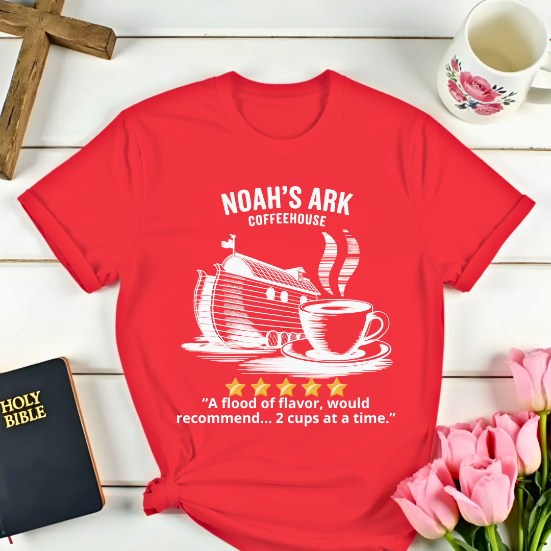 Noah's Ark CoffeeHouse Five Stars Review T-Shirt