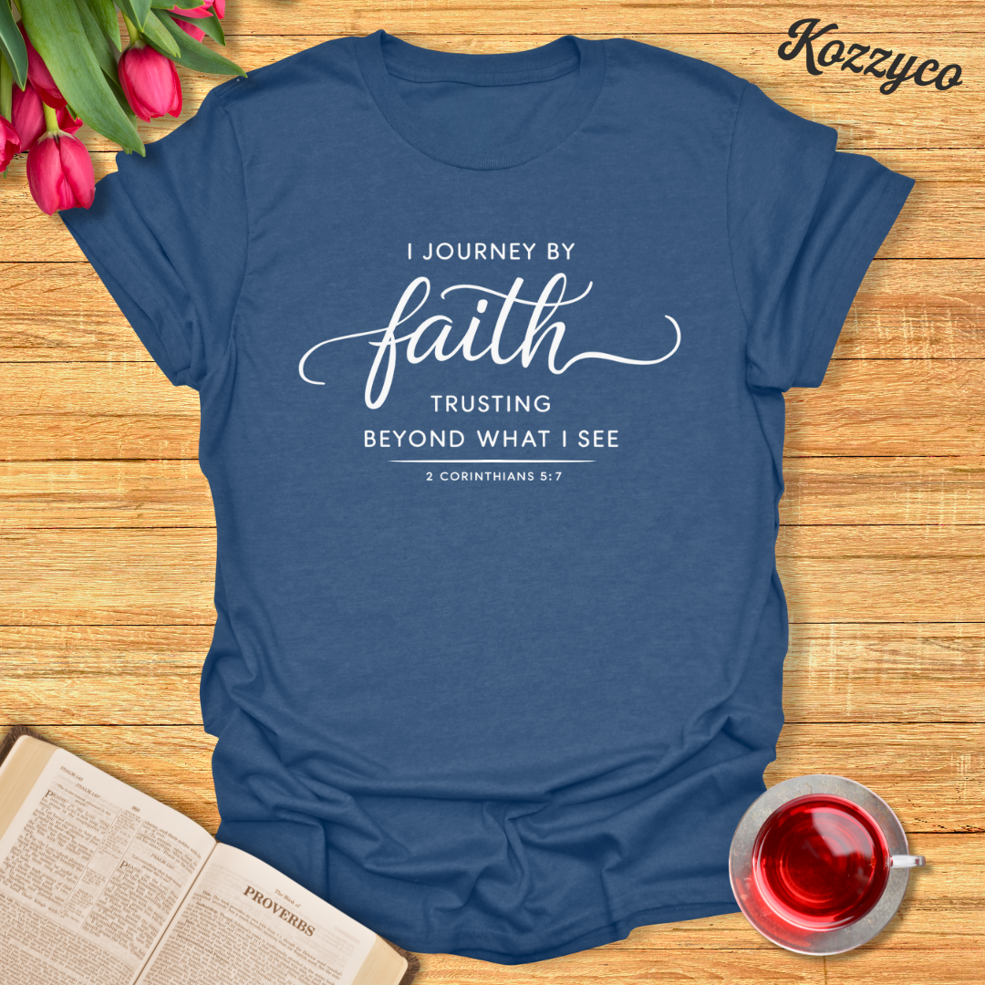 2 Corinthians 5:7 Faith T-shirt