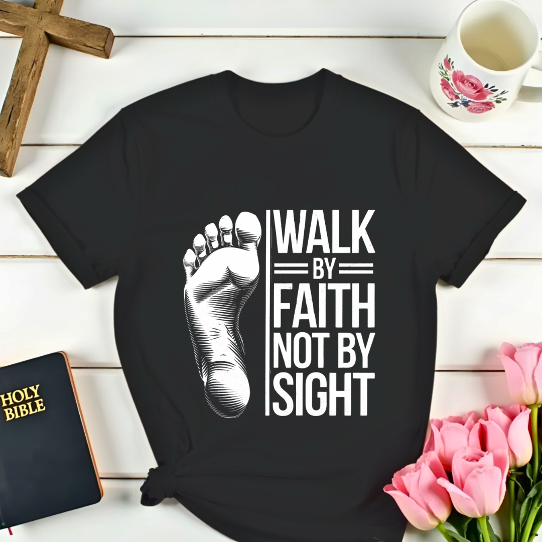 Walk By Faith Not By Sight - Foot II T-Shirt