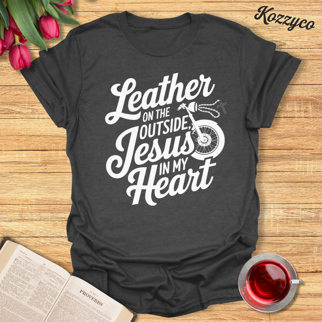 Jesus In My Heart Biker T-Shirt