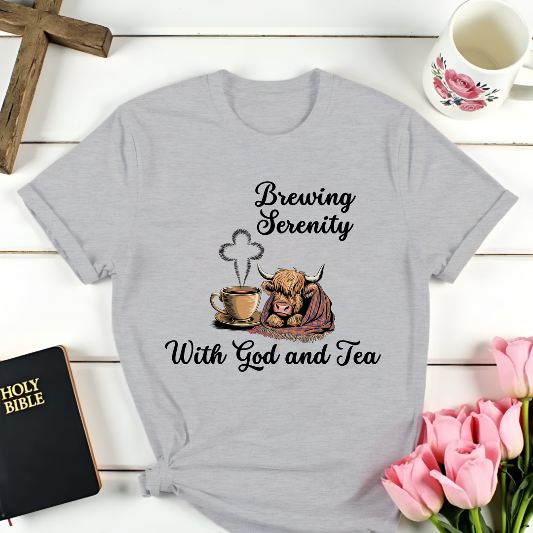 Serenity Highland Cow T-Shirt