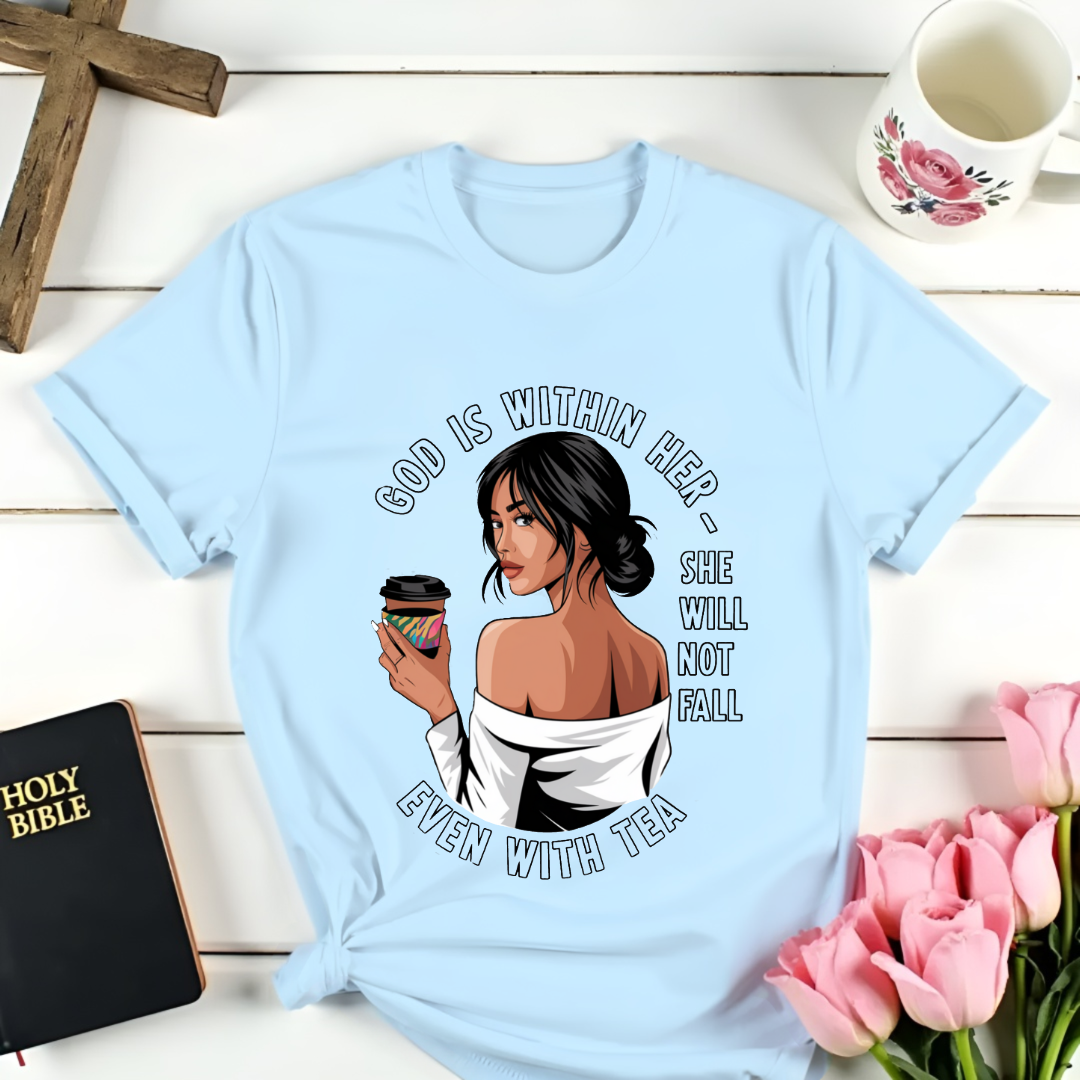 She Will Not Fall Faith-based T-Shirt