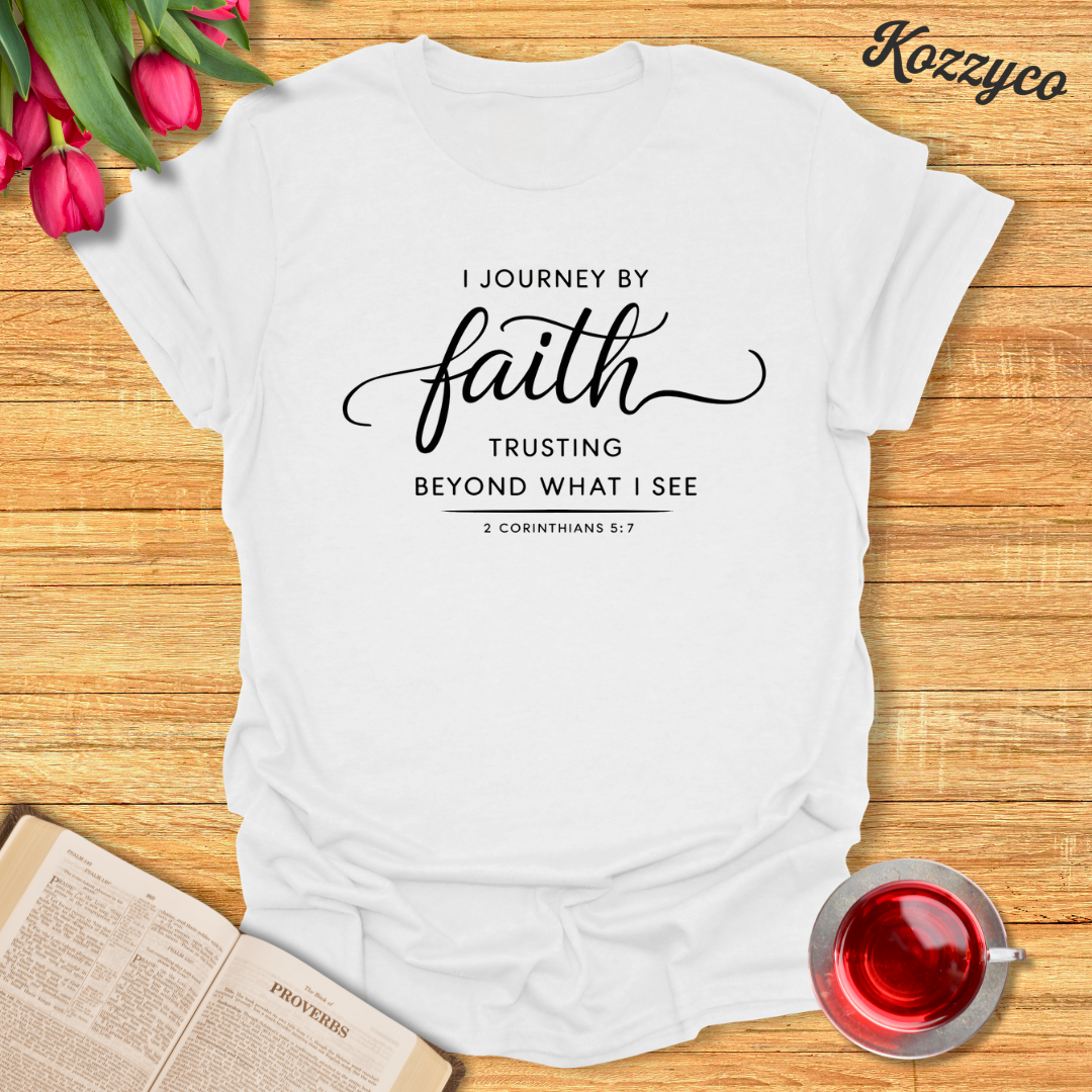 2 Corinthians 5:7 Faith T-shirt