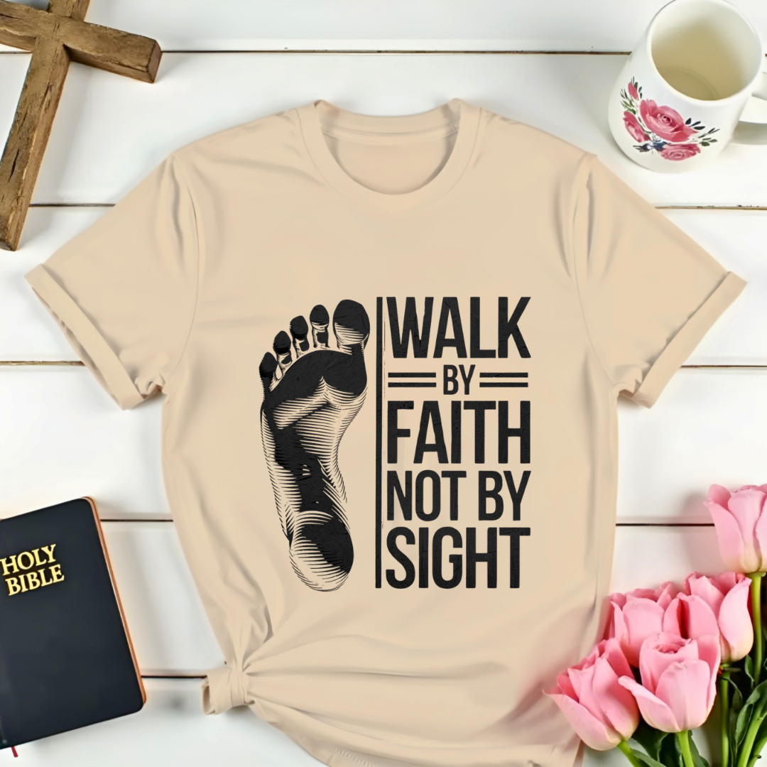 Walk By Faith Not By Sight - Foot II T-Shirt