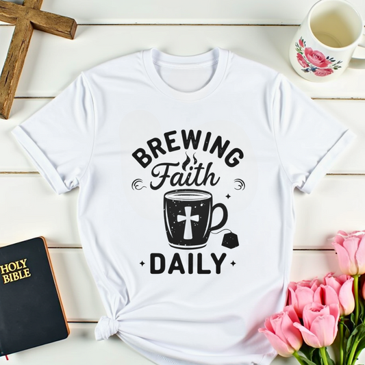 Faithful Brewing Christian T-Shirt