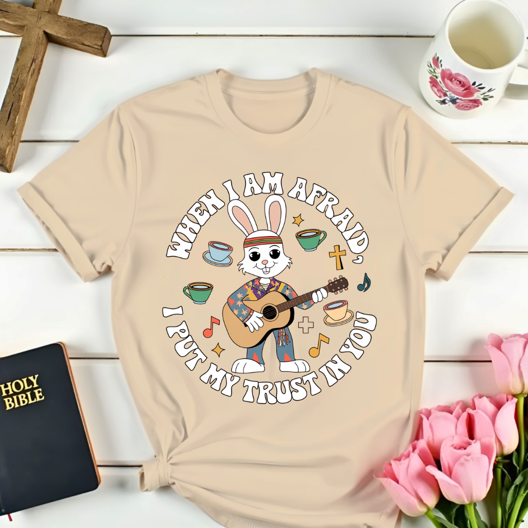 Psalm 56: Guitar Bunny T-Shirt