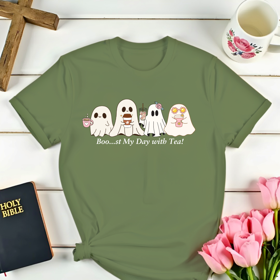 Boo..st My Day With Tea T-Shirt