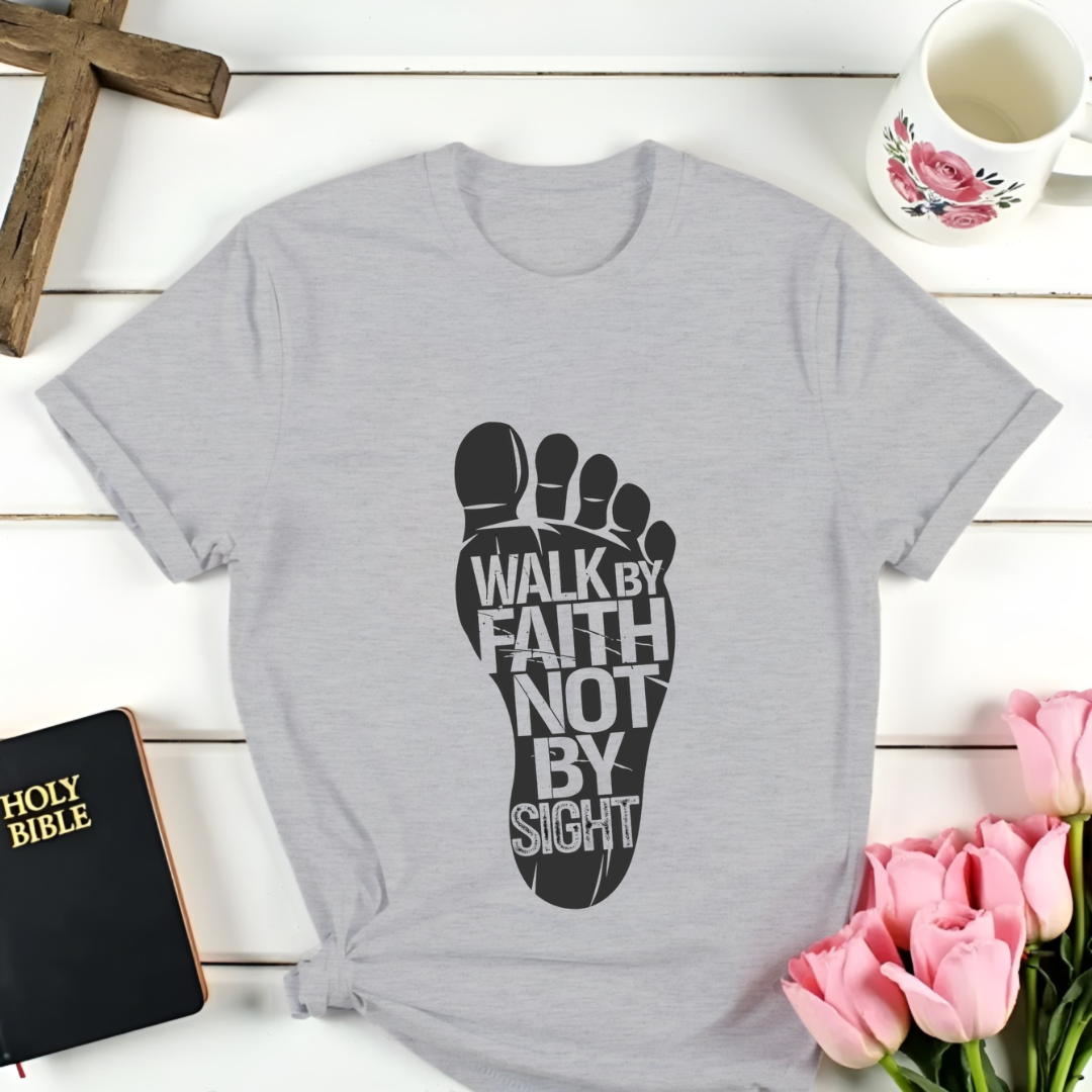 Walk By Faith Foot T-Shirt