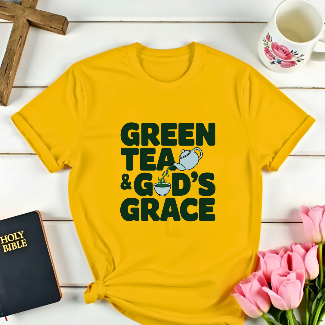 Ephesians 2:8: Green Tea & God's Grace T-Shirt