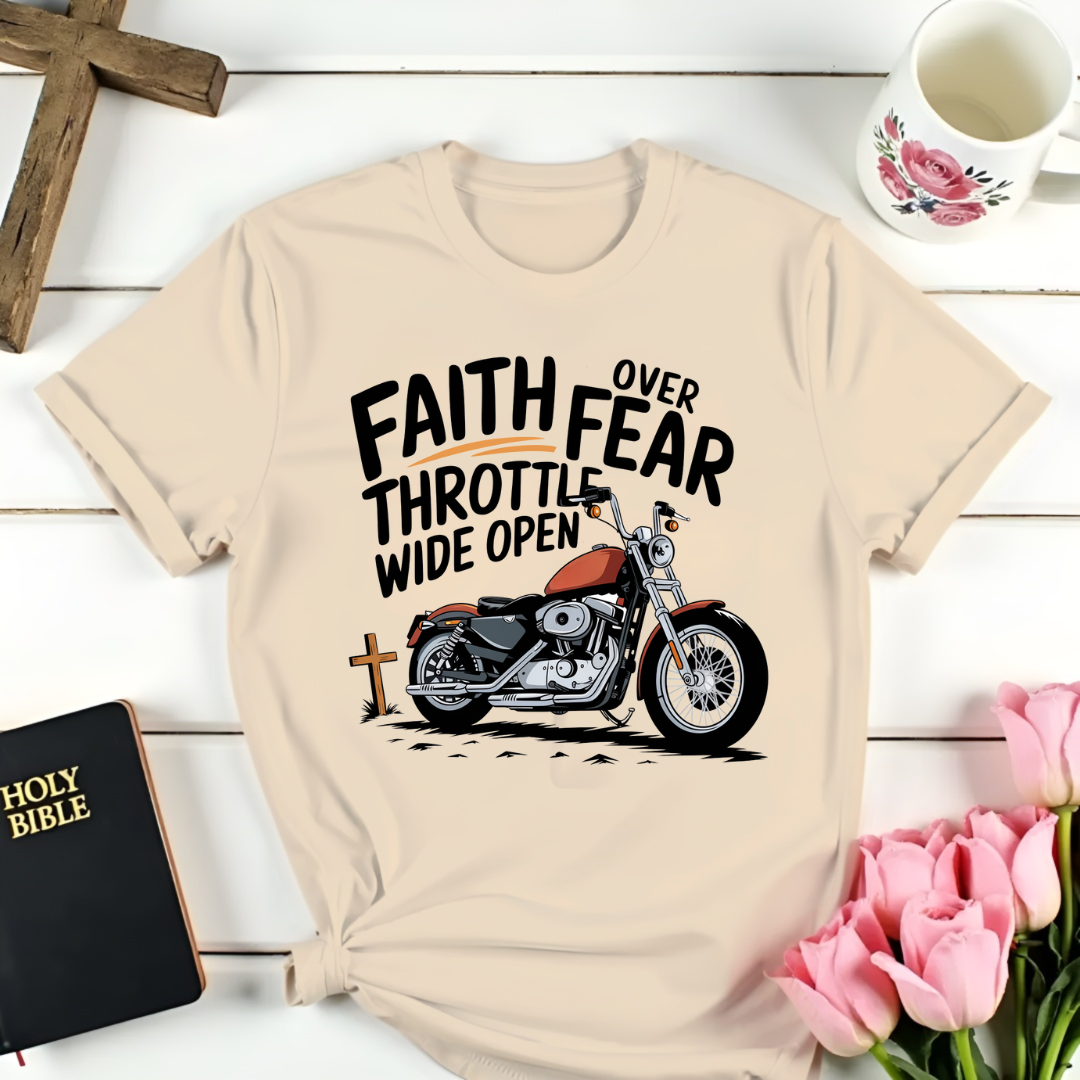 Faith Over Fear Biker T-Shirt