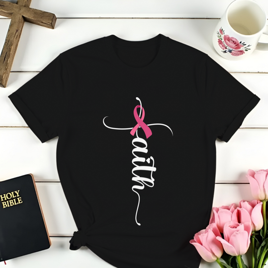 Faith Pink Ribbon T-Shirt